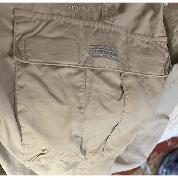 Men's Columbia Titanium Pants Omni Dry Cargo Packable Fishing Hiking M/32 - Picture 7 of 10